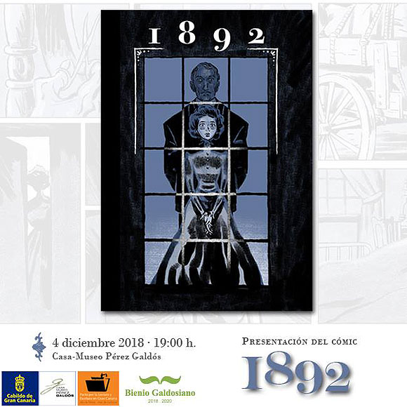 Este próximo martes 4 de diciembre, se presenta el cómic «1892», nuevo trabajo del ilustrador Alberto Hernández junto al escritor Antonio Becerra. // CanariasCreativa.com