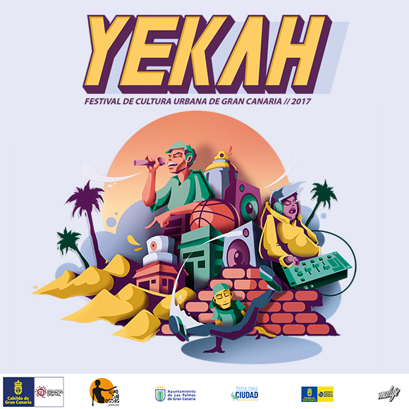 YEKAH, el Festival de Cultura Urbana de Gran Canaria, del 29 de junio al 31 de julio en Las Palmas de Gran Canaria. // CanariasCreativa.com