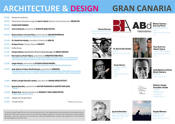 «Architecture & design Gran Canaria» se celebrará el próximo 17 de octubre. // CanariasCreativa.com