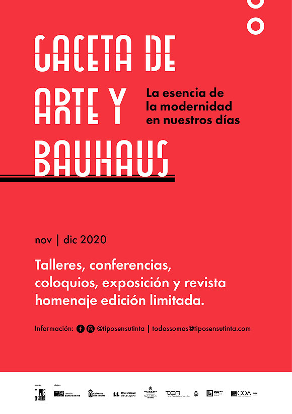 El espíritu de la vanguardia en el diseño y la tipografía revive con el proyecto «Gaceta de Arte y Bauhaus» // CanariasCreativa.com
