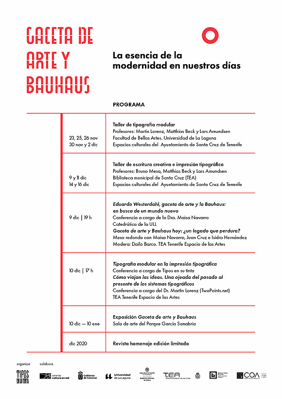 El espíritu de la vanguardia en el diseño y la tipografía revive con el proyecto «Gaceta de Arte y Bauhaus» // CanariasCreativa.com