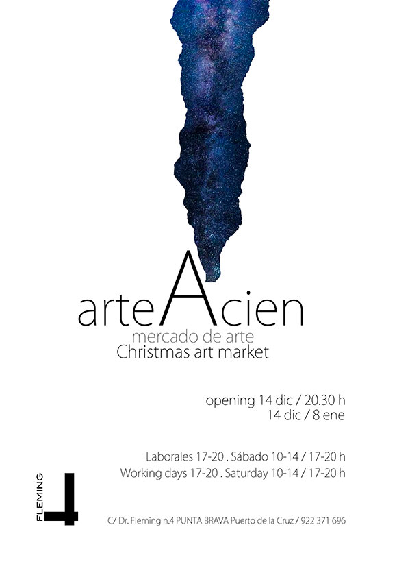 arteAcien 2018 (Mercado de Arte) en la Sala Fleming  a partir del día 14 de diciembre // CanariasCreativa.com