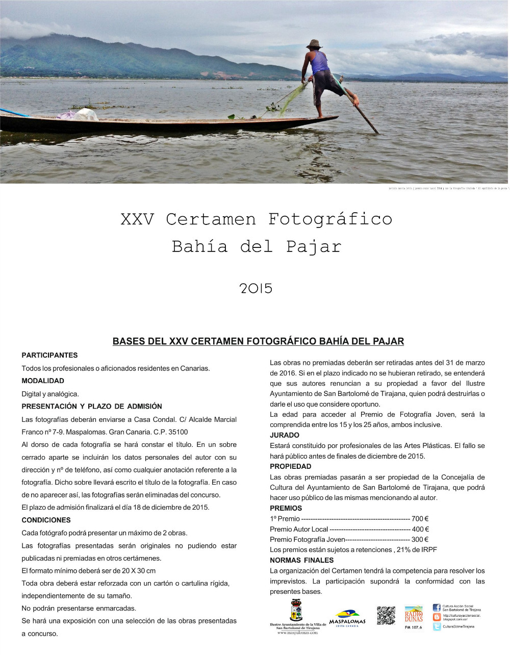 XXV Certamen fotográfico Bahía del Pajar // CanariasCreativa.com