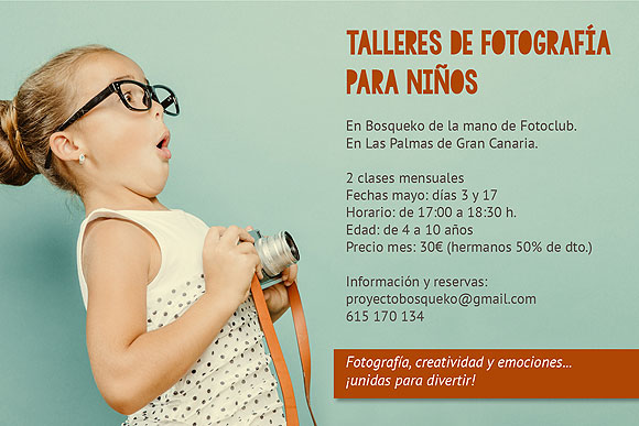  Fotoclub (espacio creativo infantil) comienza talleres de fotografía para los pequeños de la casa en Bosqueko 