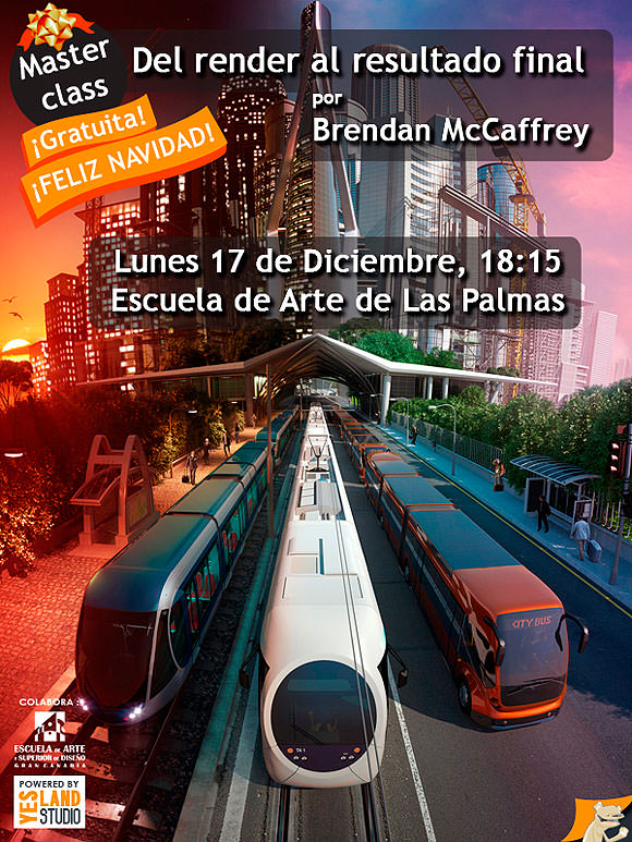 Brendan McCaffrey 3D masterclass. Escuela Arte y Superior de Diseño Gran Canaria. // CanariasCreativa.com