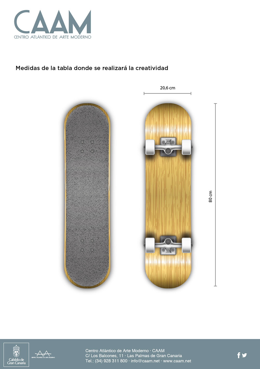 El CAAM convoca un concurso de diseño para Skates // CanariasCreativa.com