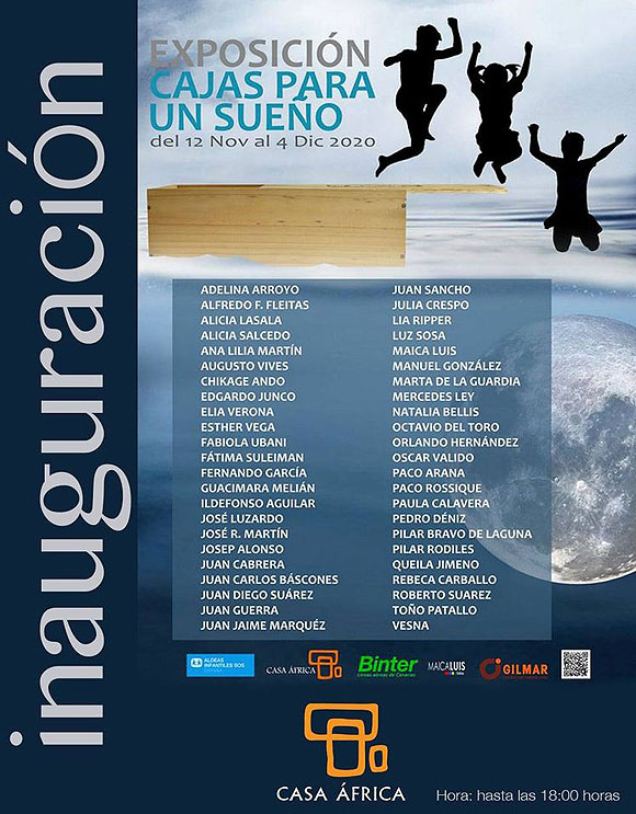 Desde hoy, y hasta el 4 de diciembre, regresa la iniciativa artística-solidaria «Cajas para un sueño 2020» // CanariasCreativa.com