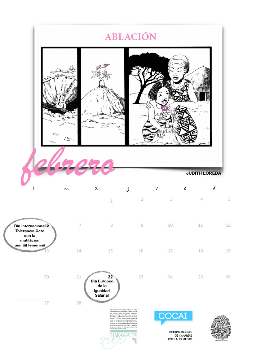 CoCaI presenta un calendario solidario contra el maltrato machista // CanariasCreativa.com