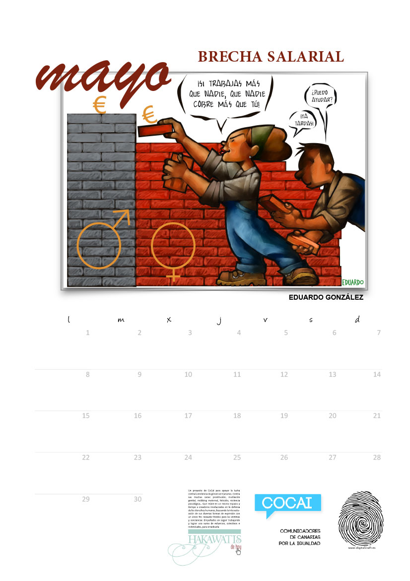 CoCaI presenta un calendario solidario contra el maltrato machista // CanariasCreativa.com