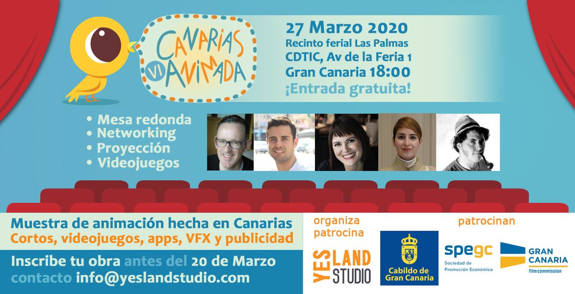 Llega la VI edición de «Canarias animada» el próximo 27 de marzo // CanariasCreativa.com