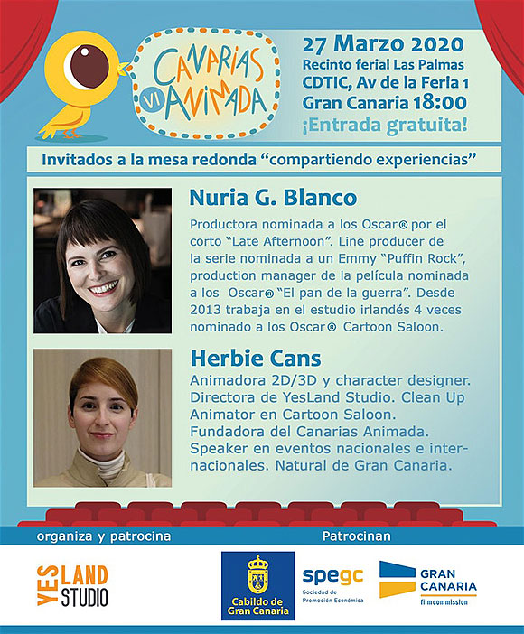 Llega la VI edición de «Canarias animada» el próximo 27 de marzo // CanariasCreativa.com