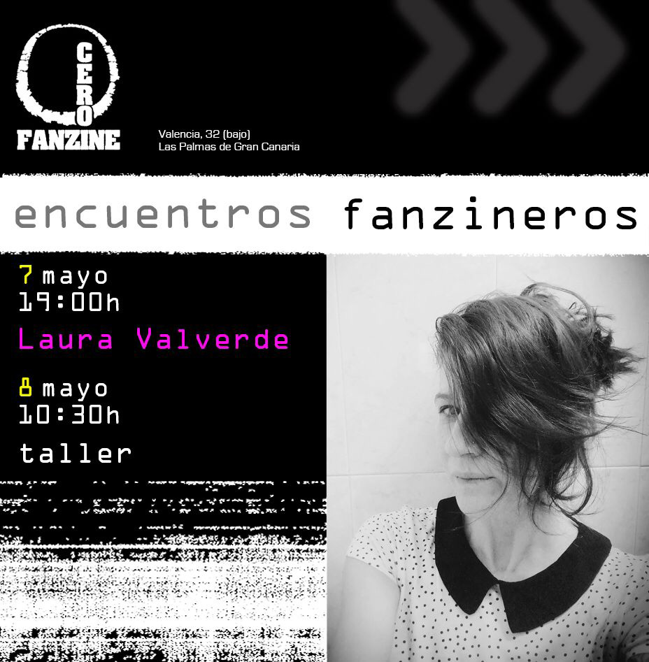 Presentación de fanzine en CeroFanzine a cargo de Laura Valverde, con taller al día siguiente // CanariasCreativa.com