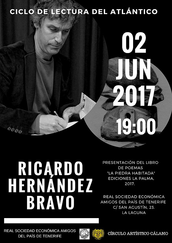 Ricardo Hernández Bravo, autor invitado en el VIII Ciclo de Lectura del Atlántico // CanariasCreativa.com