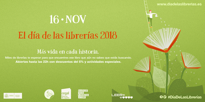 Este próximo viernes 16 de noviembre se celebra el Día de las Librerías 2018. // CanariasCreativa.com