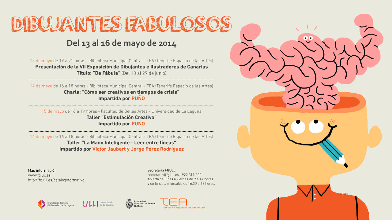 El ilustrador David Peña 'Puño' recala en Tenerife para impartir el curso 'Dibujantes Fabulosos' // CanariasCreativa.com