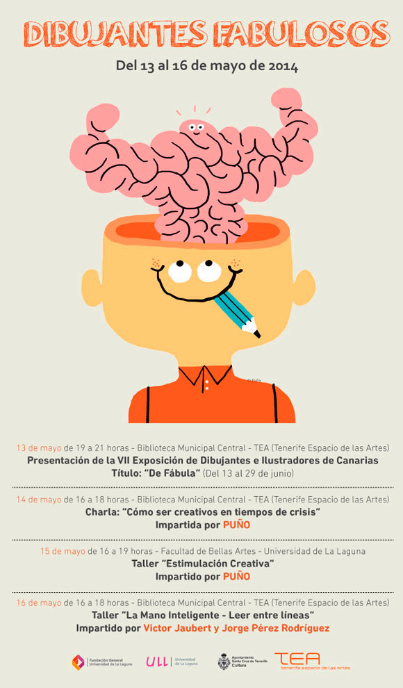 El ilustrador David Peña 'Puño' recala en Tenerife para impartir el curso 'Dibujantes Fabulosos' // CanariasCreativa.com