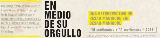 La exposición «En medio de su orgullo» reivindica el compromiso social de Cesar Manrique en las salas Cabrera Pinto // CanariasCreativa.com
