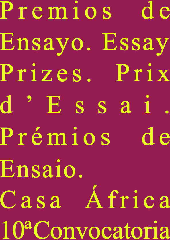10ª Convocatoria de los Premios de Ensayo Casa África // CanariasCreativa.com