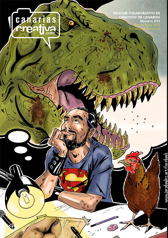 Portada del fanzine 20, por Jacobo González // CanariasCreativa.com