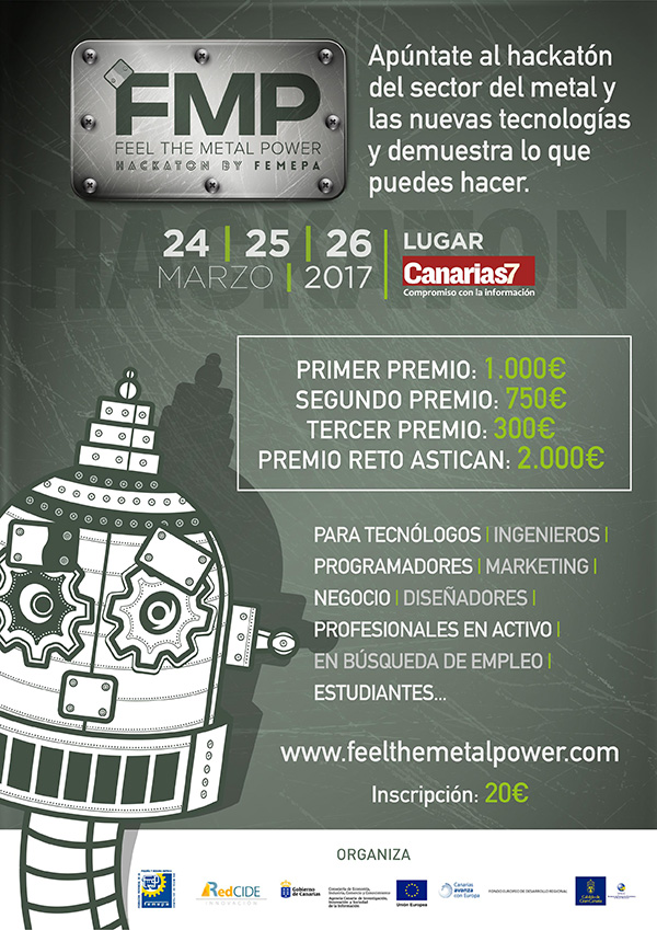 Femepa lidera el I Encuentro de Programadores, Analistas de Datos y/o Emprendedores con el fin de premiar la más destacada referencia tecnológica expuesta en el hack // CanariasCraetiva.com