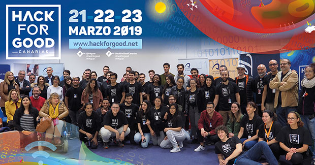 El equipo «Los terratoroides» GC002, y su plataforma aérea para detectar y dar respuesta a emergencias humanitarias, se alza con el primer premio de HackForGood Canarias 2019 // CanariasCreativa.com
