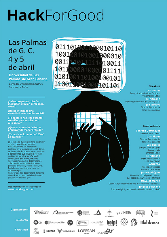 HackForGood regresa a la ULPGC como una de las 8 sedes nacionales organizadoras de la 2ª edición // CanariasCreativa.com