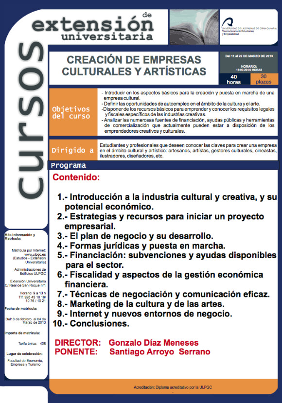 Creación Industrias Culturales y Creativas // CanariasCreativa.com