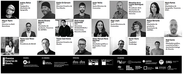 Un jurado espectacular para la quinta edición de los Premios Canarias de Diseño, organizados por la Asociación de Profesionales y Empresas de Diseño de Canarias (di-Ca) y la ACIISI del Gobierno de Canarias // CanariasCreativa.com