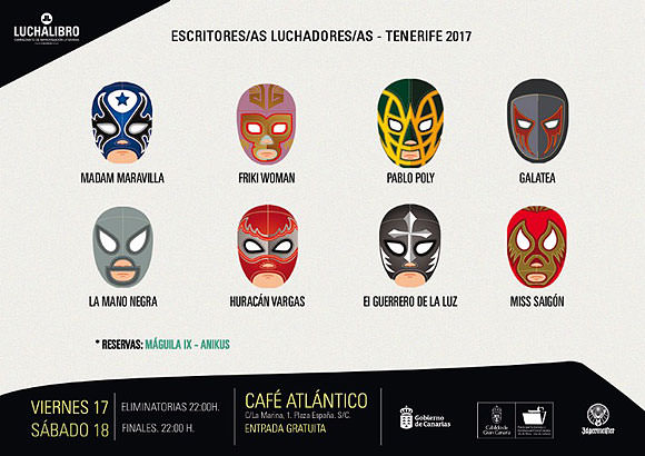 8 escritores/as luchadores/as participarán en las veladas de improvisación literaria en Tenerife // CanariasCreativa.com