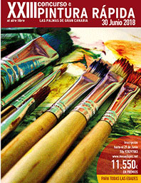 Convocado el XXIII Concurso de Pintura rápida al aire libre Las Palmas de Gran Canaria, para el próximo sábado 30 de junio. // CanariasCreativa.com
