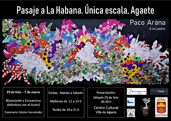El arte del creador multidisciplinar Paco Arana toma el Centro Cultural de la Villa de Agaete (Gran Canaria)