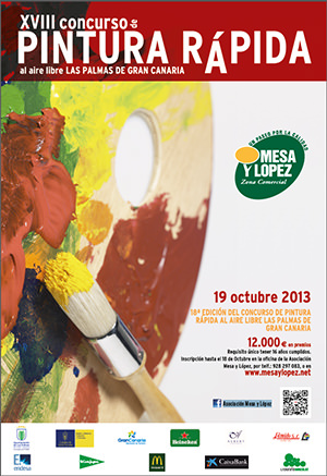 XVIII Concurso de Pintura Rápida al Aire Libre de la Zona Comercial Mesa y López // CanariasCreativa.com