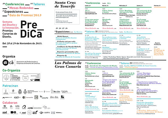 Pre_DiCa / Semana del Diseño y la Innovación // Premios Canarias de Diseño // di-Ca (Asociación de Profesionales y Empresas de Diseño de Canarias // CanariasCreativa.com