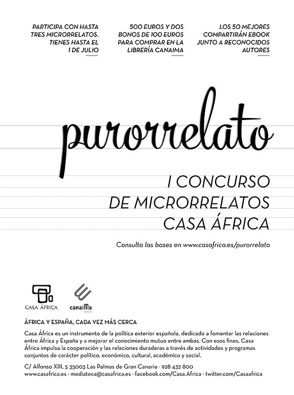 Purorrelato / Concurso Microrelatos Casa África // CanariasCreativa.com