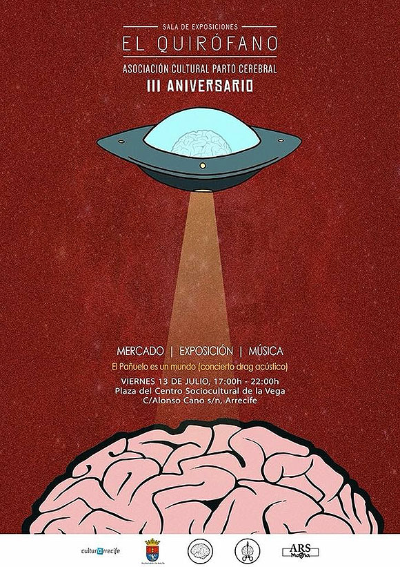 El tercer aniversario de la Sala de exposiciones El Quirófano se celebra mañana en Arrecife con un con un mercado de arte en la plaza del CSC La Vega // CanariasCreativa.com