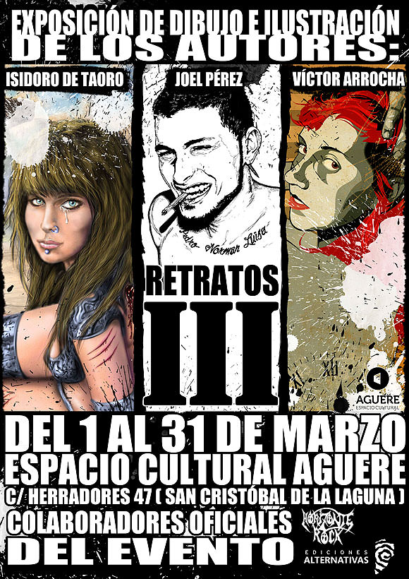 Retratos III en el Espacio Cultural Aguere // Isidoro de Taoro // Joel Pérez // Víctor Arrocha // CanariasCreativa.com