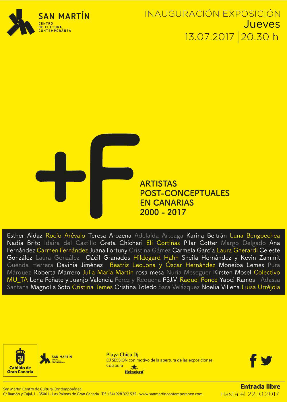 +F Artistas post-conceptuales en Canarias 2000-20017, del 13 de julio al 22 octubre 2017 en San Martín (GC)  // CanariasCreativa.com