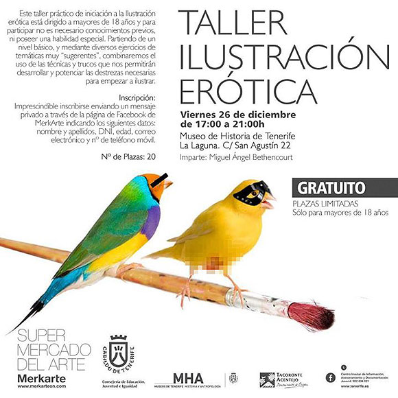 Taller de iniciación a la ilustración erótica en La Laguna // CanariasCreativa.com