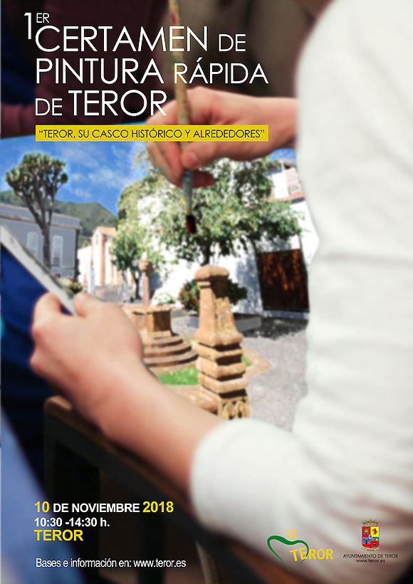Teror (Gran Canaria) celebra su primer Certamen de Pintura Rápida el 10 de noviembre // CanariasCreativa.com