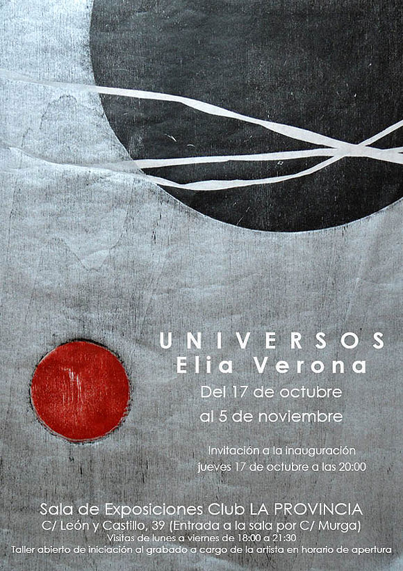Elia Verona expone sus «Universos» en el Club La Provincia // CanariasCreativa.com