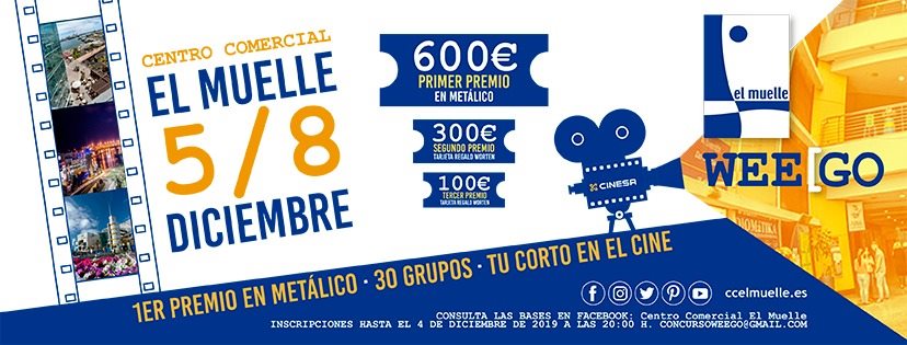 El Centro Comercial El Muelle (GC) convoca su primer concurso oficial #WeeGo de cortometrajes improvisados. // CanariasCreativa.com